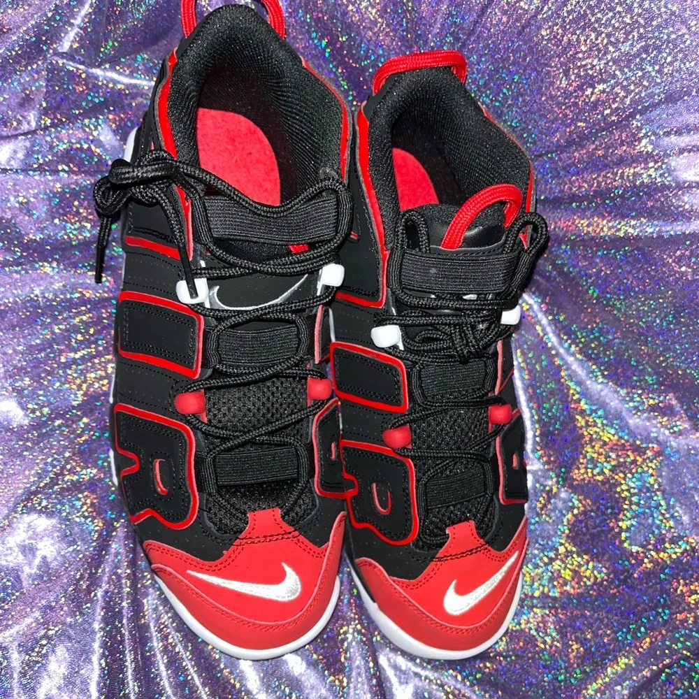 Nike Air More Uptempo 96 GS PIPPEN Red Toe black